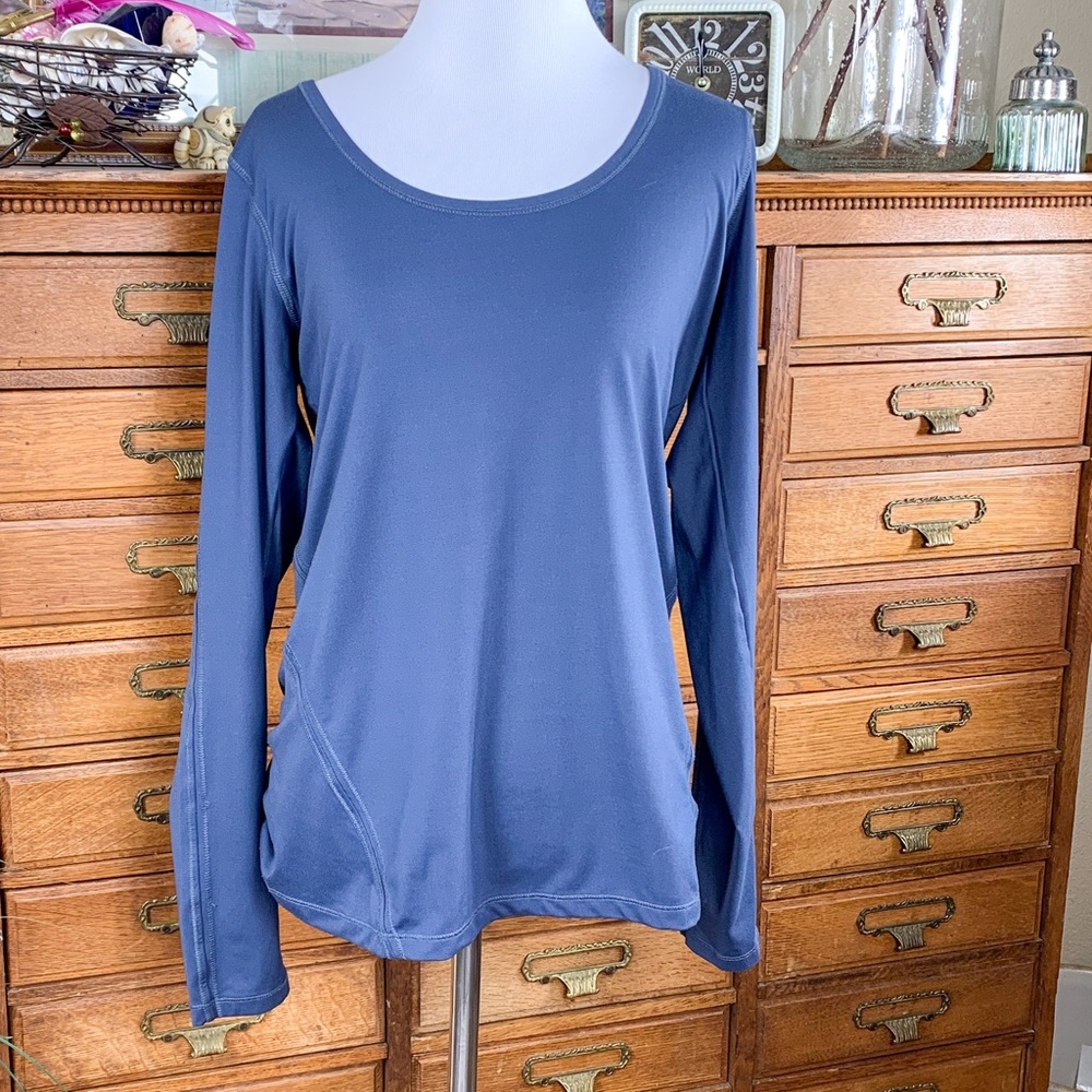 Hind M Blue Long Sleeve Top